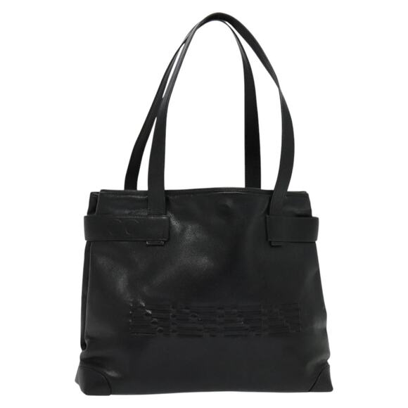 GUCCI Tote Bag Leather Black Gold 002 105 002 105 - Picture 1 of 16